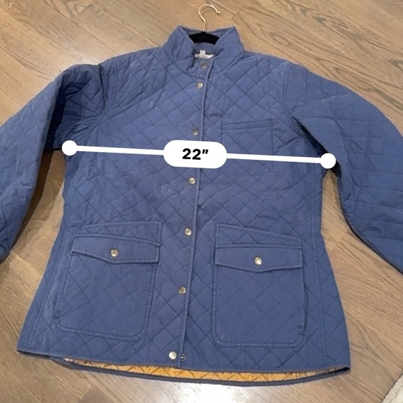 Duluth Blue Quilted Snap Button Jacket Women's L Insulated Stand Up Collar - Picture 9 of 11